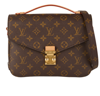 Pochette Metis, &pound;1,600, Handbags, Brown, Canvas, Front view